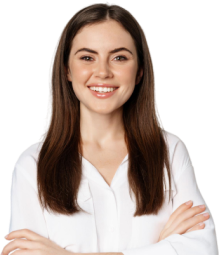 close-up-confident-corporate-woman-professional-entrepreneur-smiling-cross-arms-chest-smiling-enthusiastic-standing-white-background 1