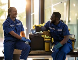Firefly janitorial workers taking a rest break 7524