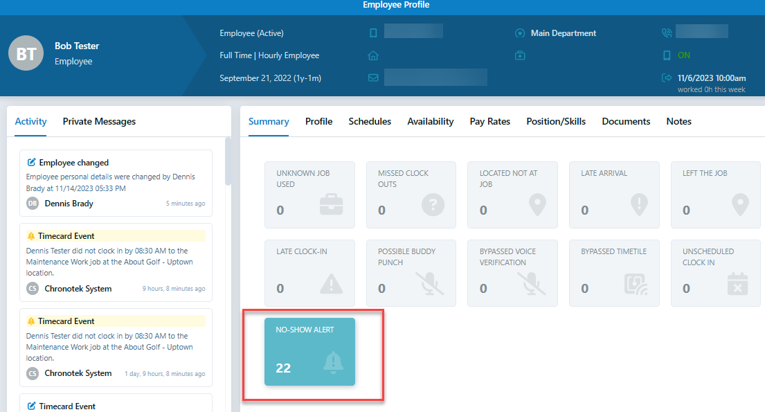Employee absence tracker by Chronotek Pro