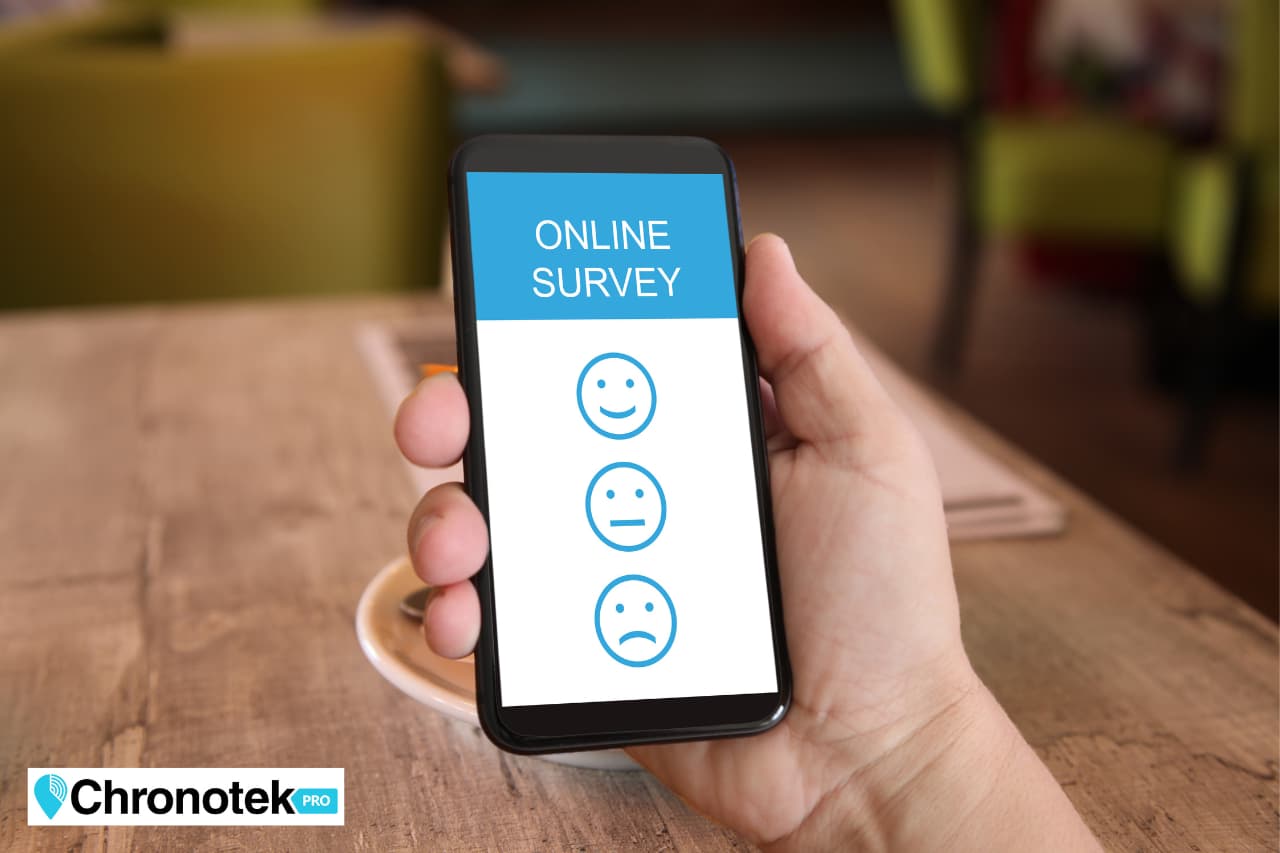 online customer survey on smartphone