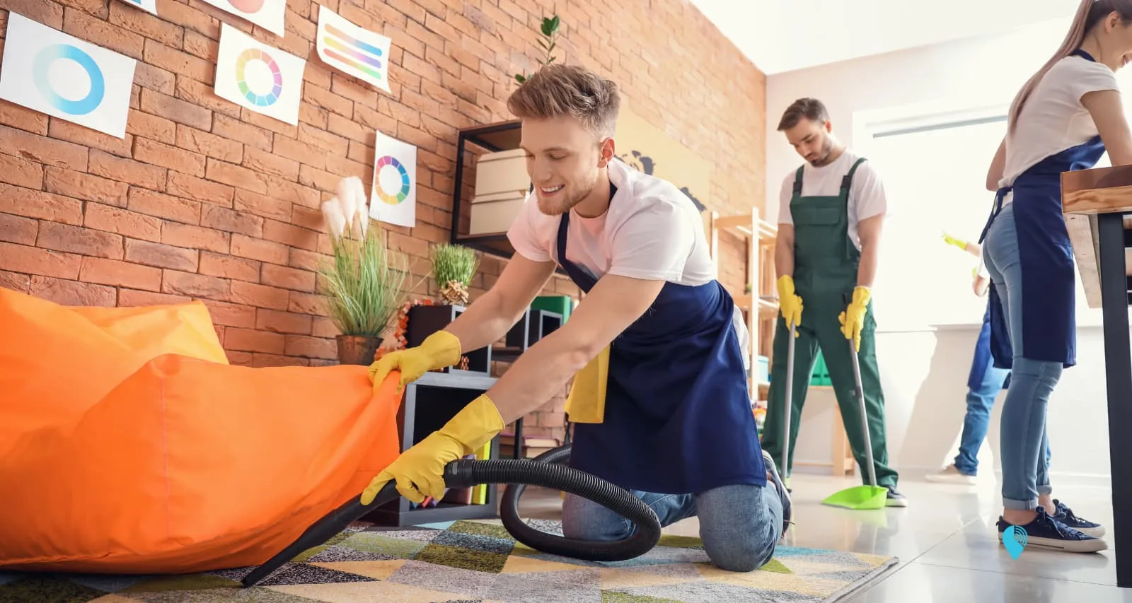 A group of employees discussing time theft in the workplace