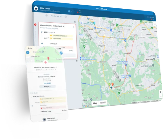 gps timekeeping dashboard