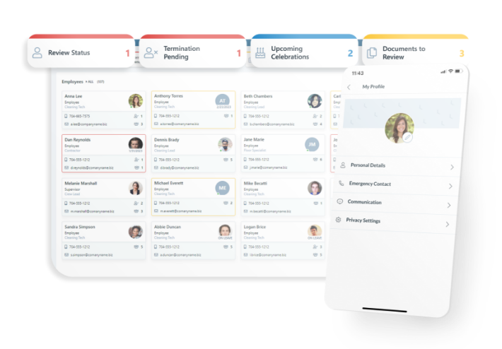 HR dashboard
