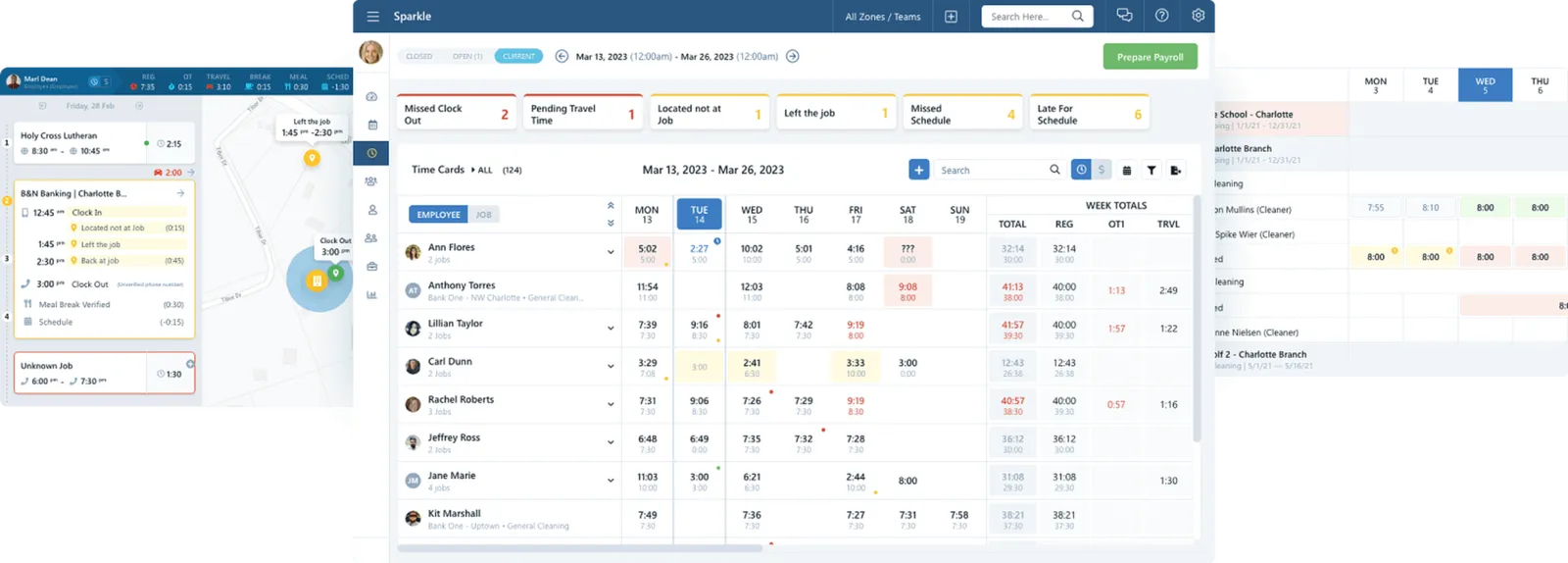 Chronotek Pro app screens