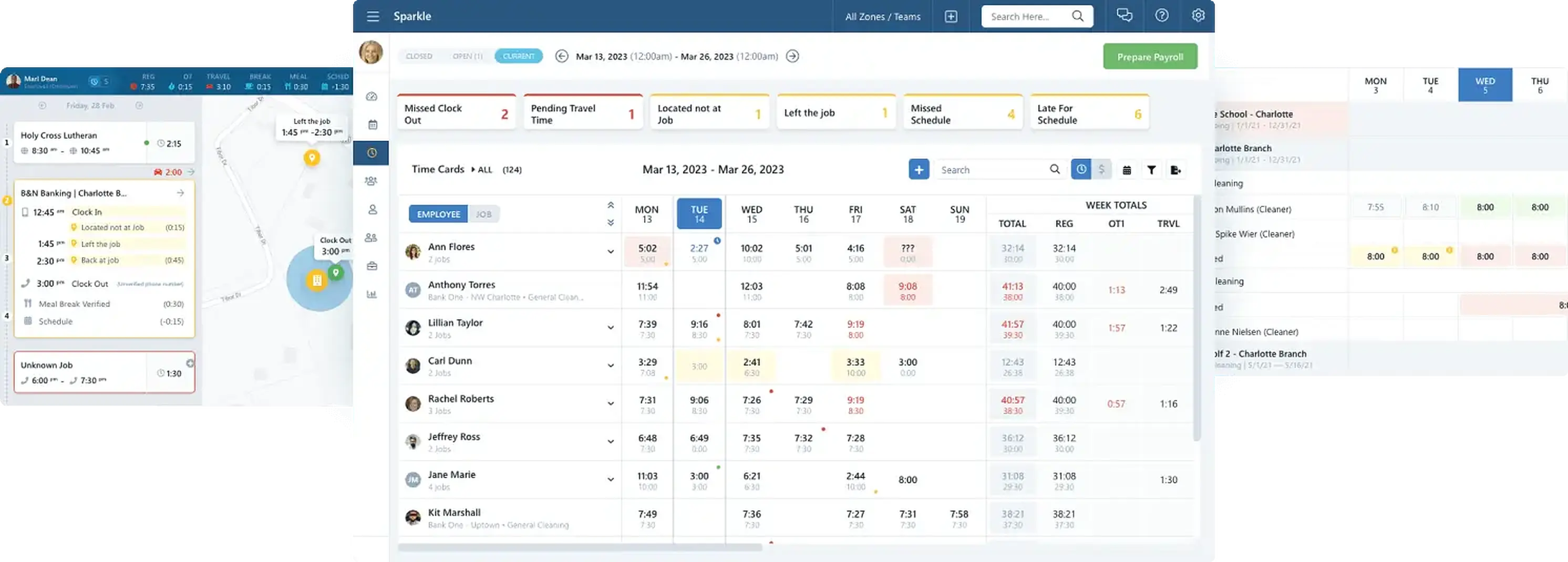 Chronotek Pro app screens