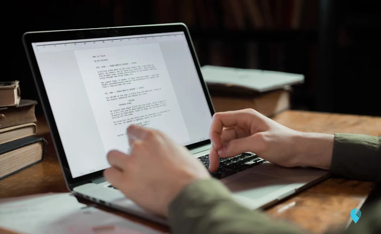 A person drafting warning for time theft